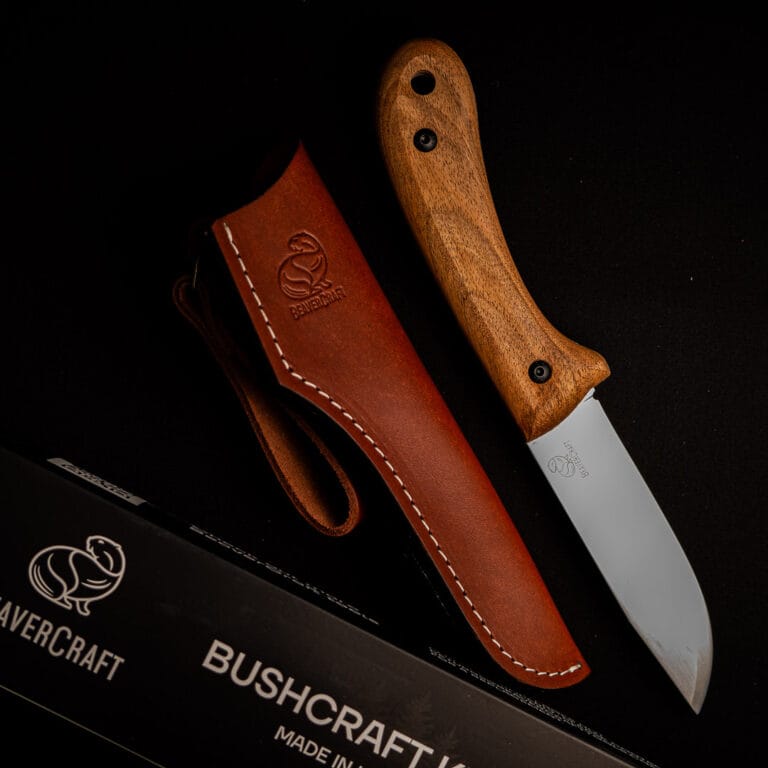 BSH2 Glacier - Carbon Steel
Bushcraft Knife Walnut Handle with Leather Sheath knives for sale