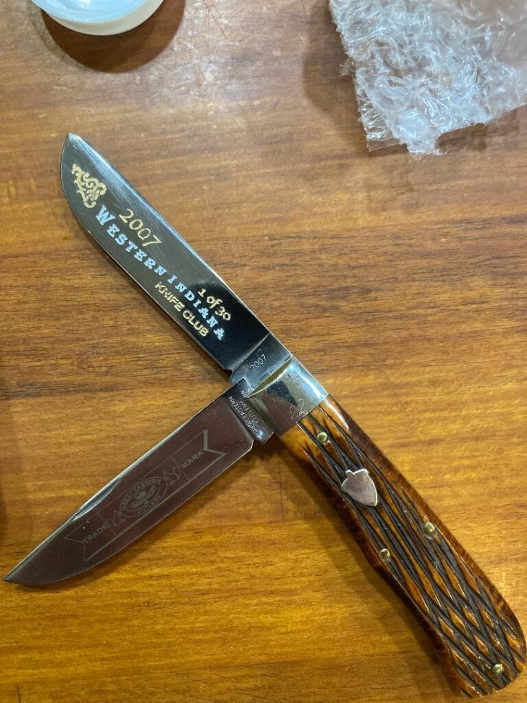 Great Eastern Cutlery # 73 Chocolate from 2007 (1 of 30, SN22) Western India Knife Club knives for sale