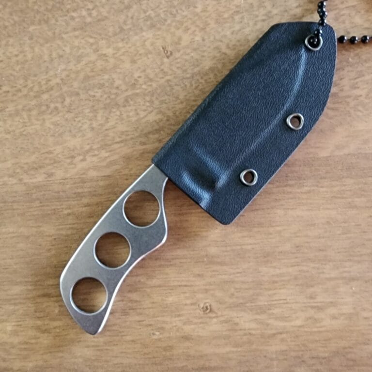 FBP Fred Perrin By Max Knives "Supper" Skeletal Neck Knife 5.75" OAL knives for sale