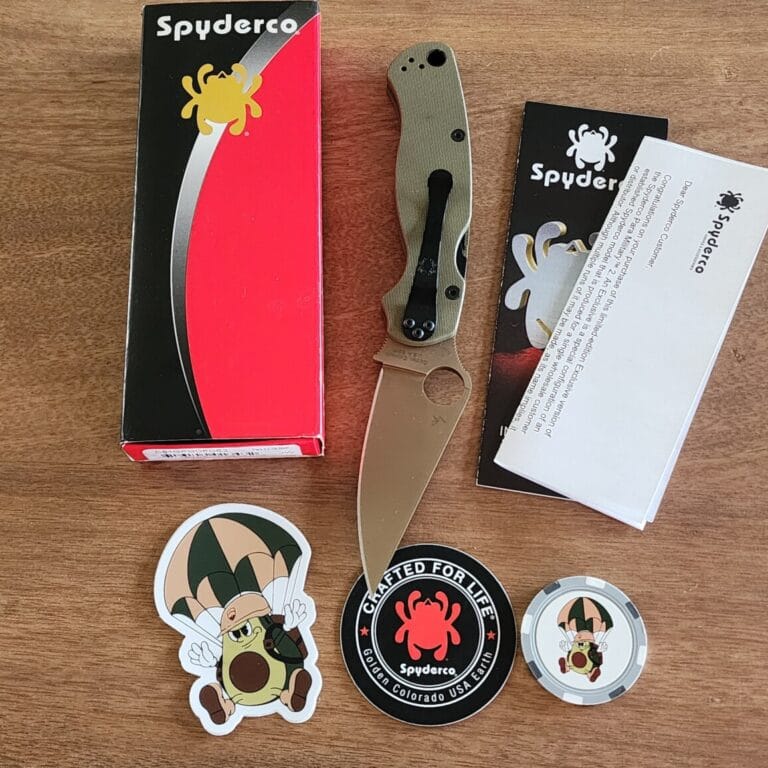 Spyderco Paramilitary 2 PM2 REC Exclusive OD Green G10 CTS-204P FDE C81GPODFDE2 knives for sale