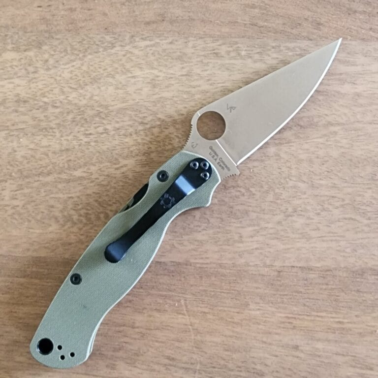 Spyderco Paramilitary 2 PM2 REC Exclusive OD Green G10 CTS-204P FDE C81GPODFDE2 knives for sale