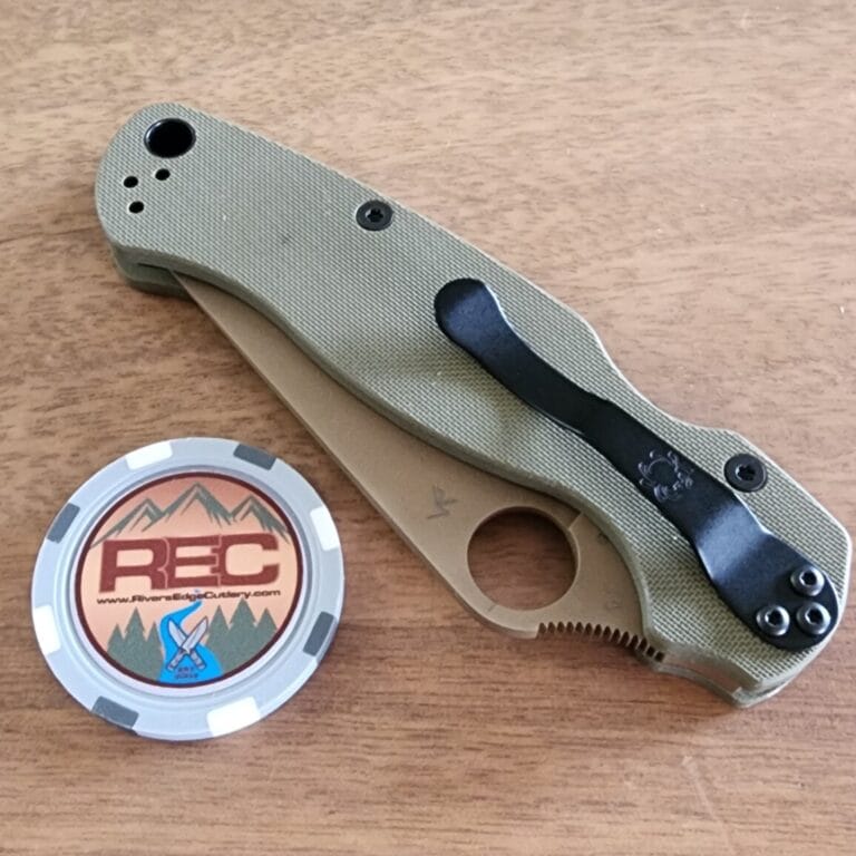 Spyderco Paramilitary 2 PM2 REC Exclusive OD Green G10 CTS-204P FDE C81GPODFDE2 knives for sale