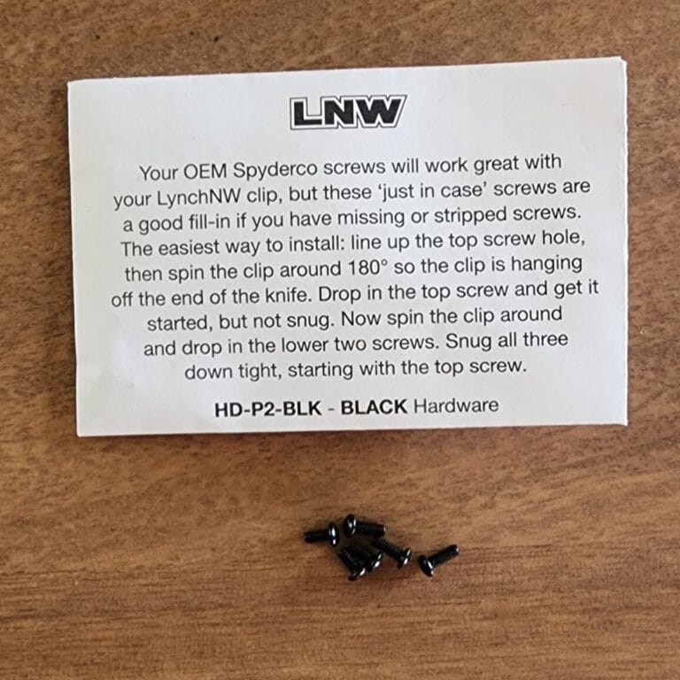 Spyderco LNW Black Hardware HD-P2-BLK knives for sale