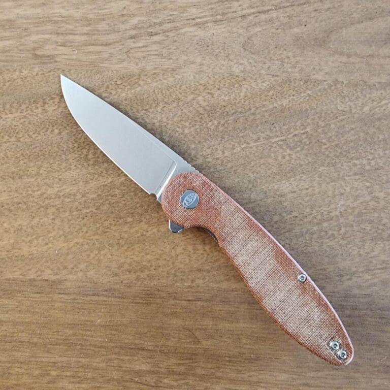 ABW American Blade Works Liner Lock in 20CV and Brown Micarta knives for sale