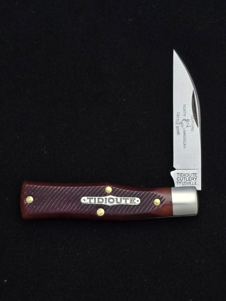 Great Eastern Cutlery #220124 Burnt Orange Sawcut Bone PROTOTYPE knives for sale