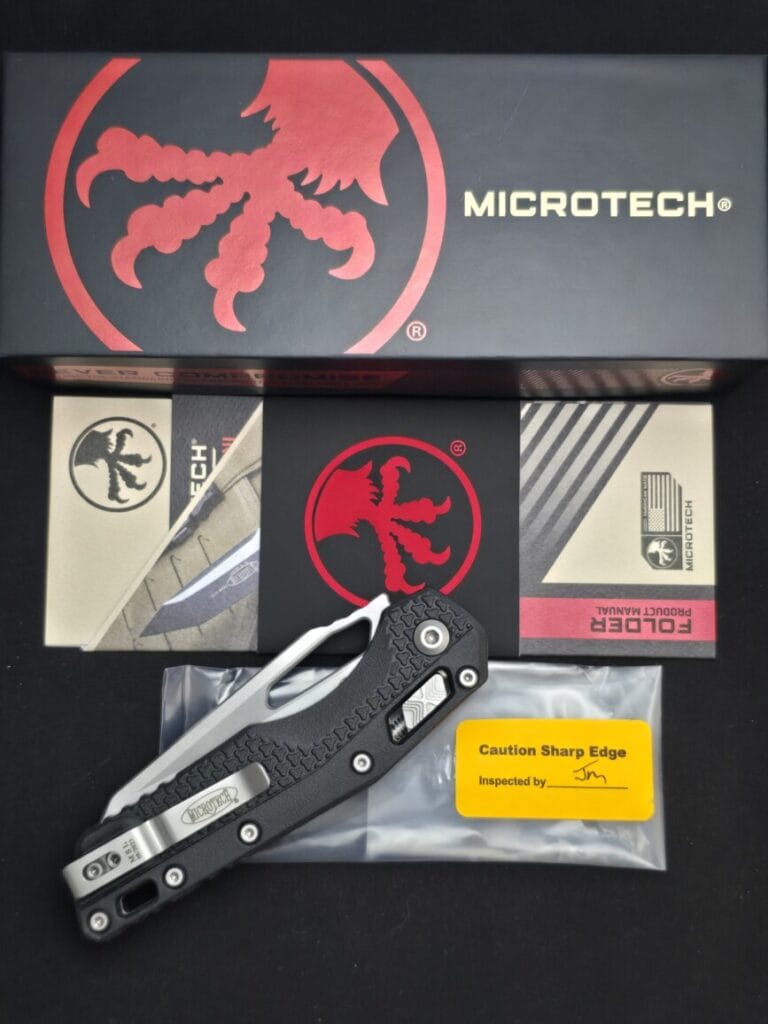 Microtech USA MSI S/E Tri-grip Polymer Black Stonewash Standard 210T-10 PMBK 08/2023 knives for sale