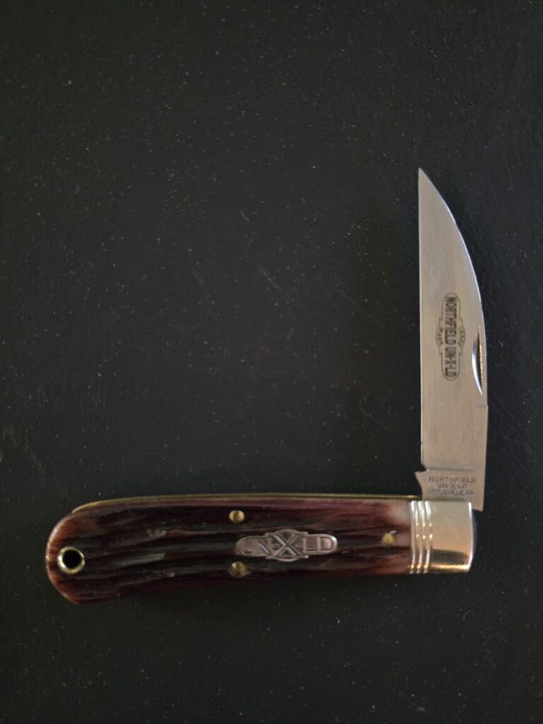 Great Eastern Cutlery #470124 Purple Sage Horsecut India Bone knives for sale