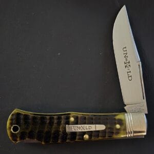 Great Eastern Cutlery #721123 LB C Green Jigged Bone knives for sale