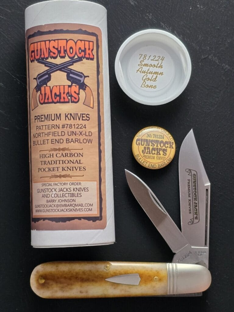 Great Eastern Cutlery #781224 Smooth Autumn Gold Bone knives for sale