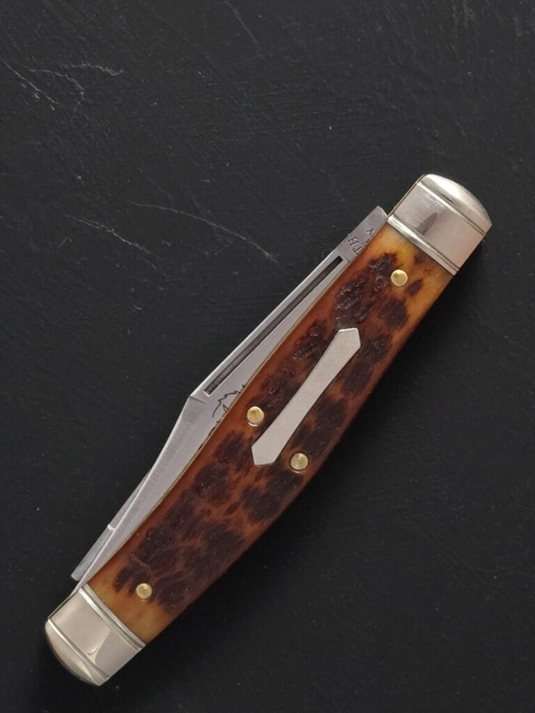 Great Eastern Cutlery #811224 Dark Chestnut Jigged Bone knives for sale