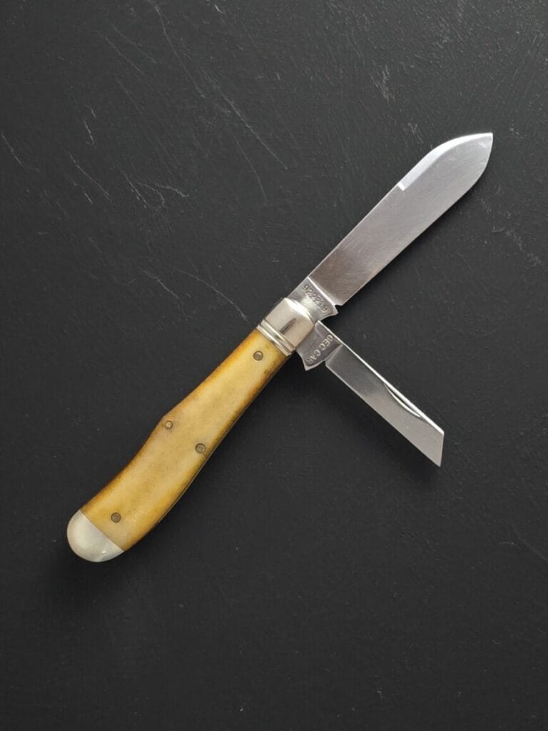 Great Eastern Cutlery #922219 Antique Goldenrod Camel Bone knives for sale