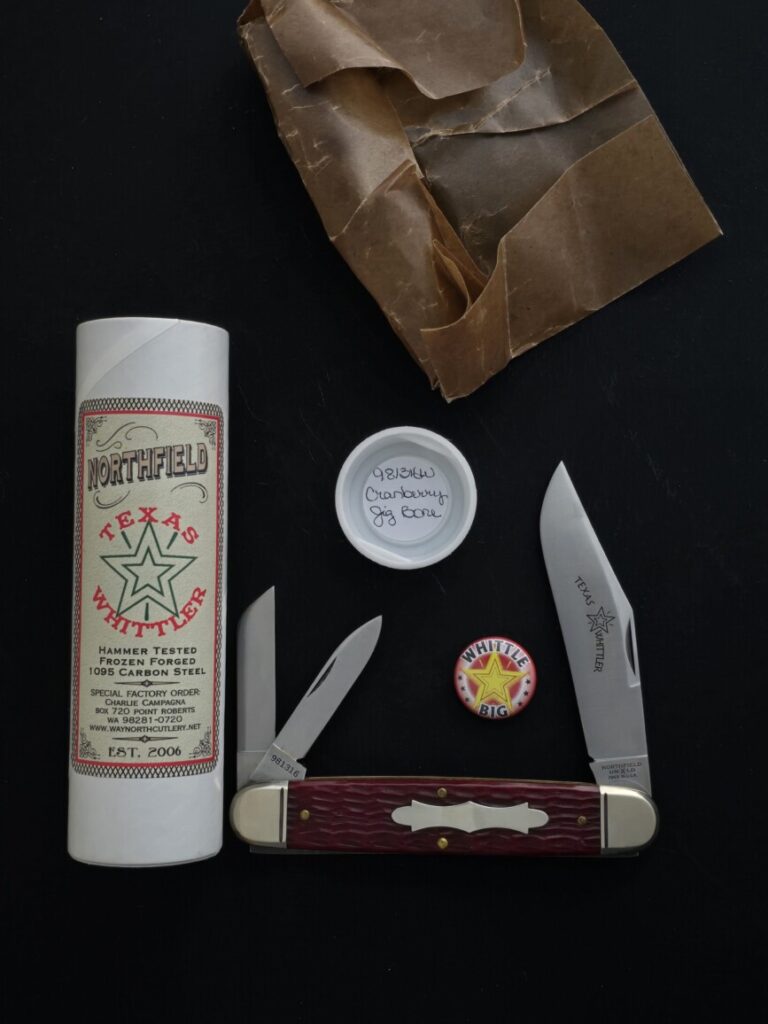 Great Eastern Cutlery #981416 W Cranberry Jig Bone knives for sale