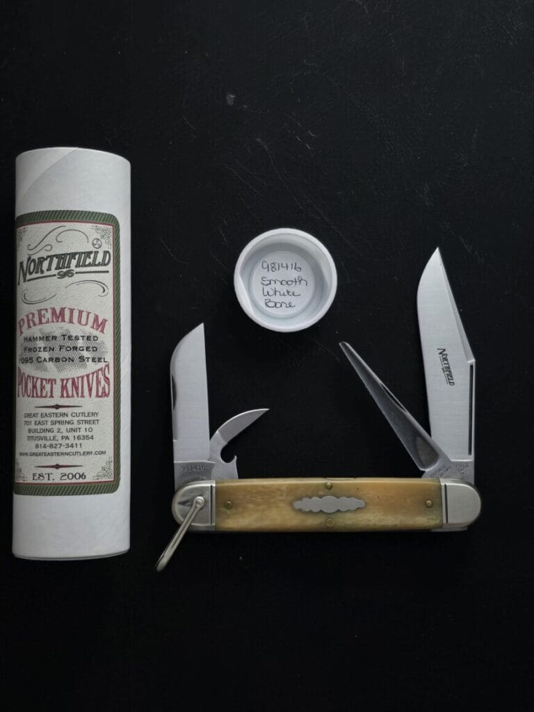 Great Eastern Cutlery #981416 Smooth White Bone knives for sale