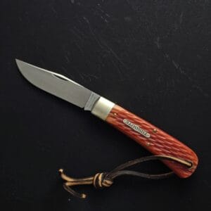 Great Eastern Cutlery #431118 Rust Red Jigged Bone