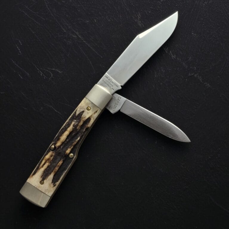 Great Eastern Cutlery #441218 Sambar Stag knives for sale