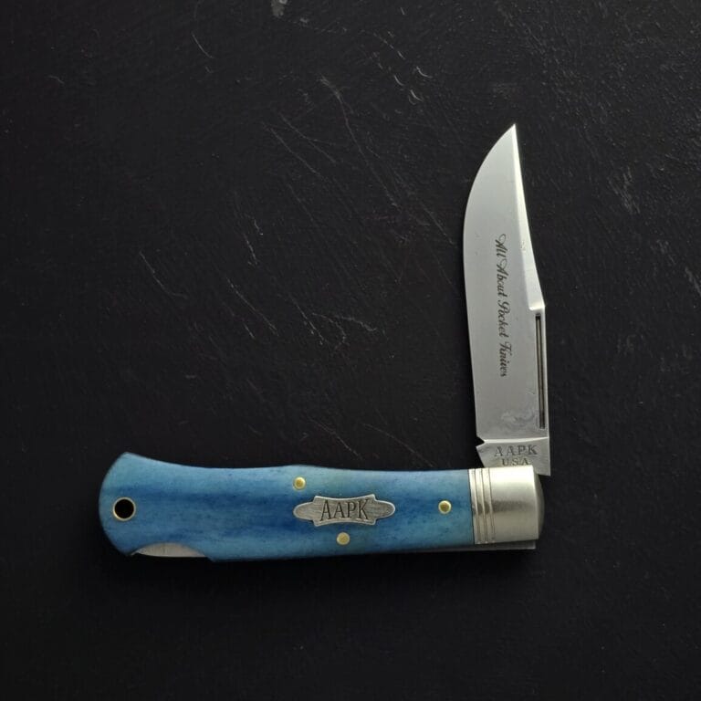 Great Eastern Cutlery #721123 LB Smooth Blue Bone 1 of 115 SFO for AAPK knives for sale