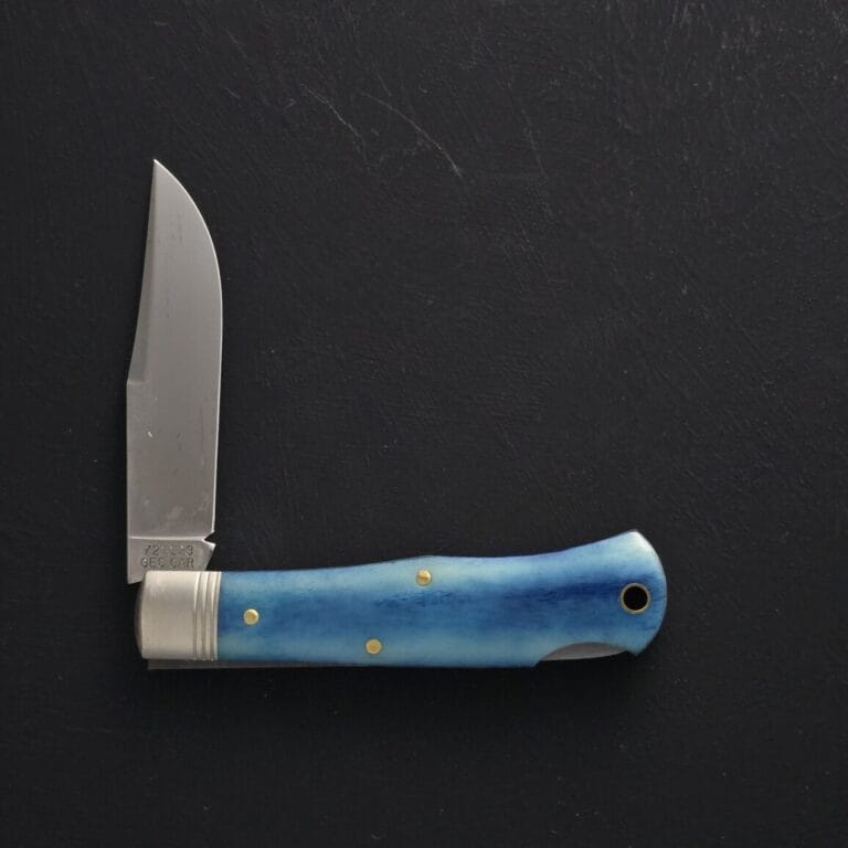 Great Eastern Cutlery #721123 LB Smooth Blue Bone 1 of 115 SFO for AAPK knives for sale