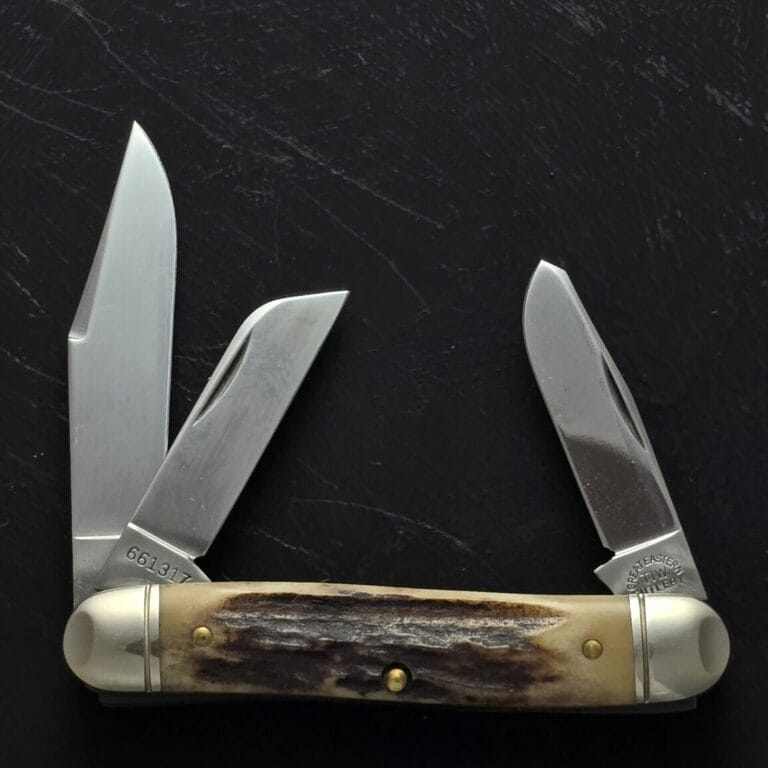 Great Eastern Cutlery #661317 Sambar Stag knives for sale