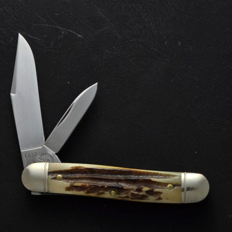 Great Eastern Cutlery #661214 Sambar Stag knives for sale