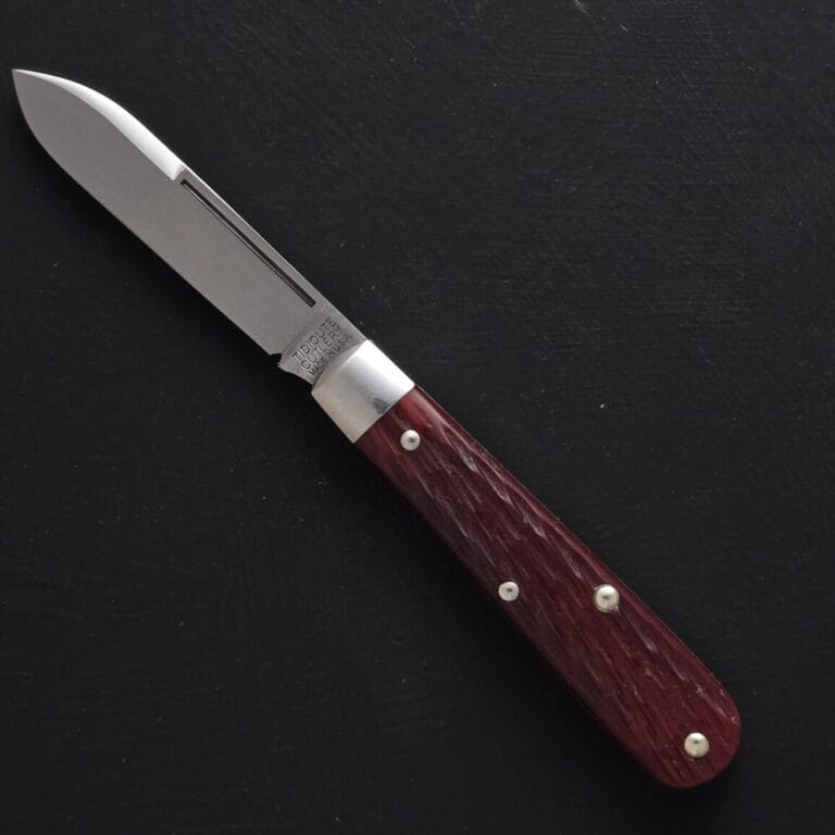 Great Eastern Cutlery #142116 Rust Red Jigged Bone knives for sale