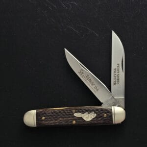 Great Eastern Cutlery #538210 Wenge Jigged Wood Beaver knives for sale