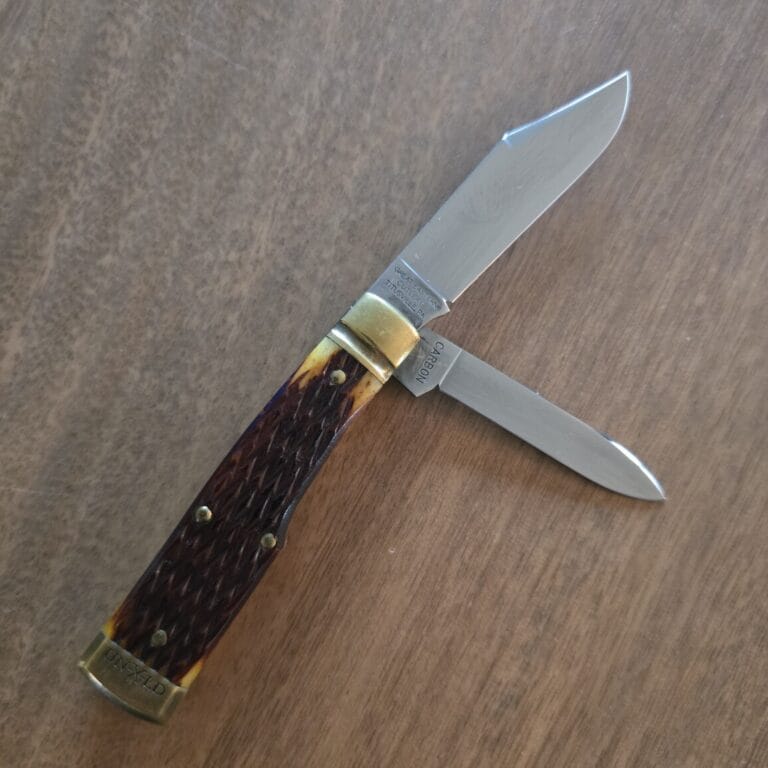 GEC #441218 Autumn Gold Jigged Bone knives for sale