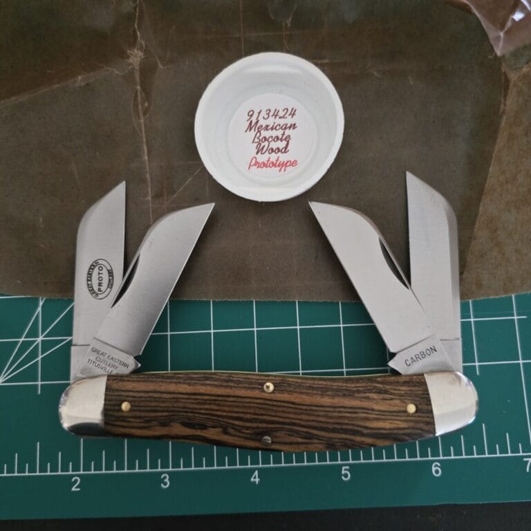 Great Eastern Cutlery #913424 Mexican Bocote Wood PROTOTYPE knives for sale