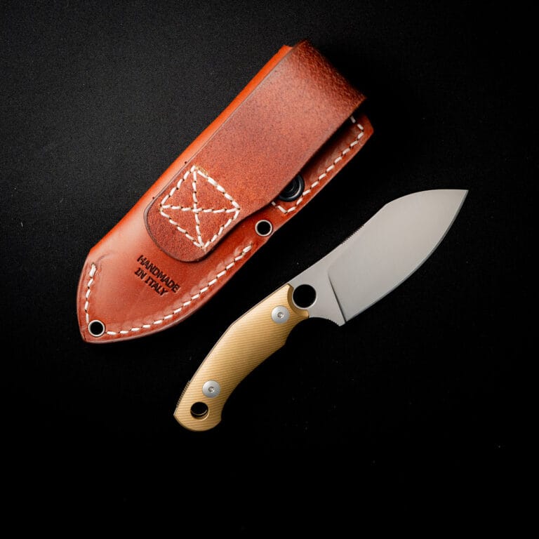 GiantMouse GMF1-XL Brass Discounted "Rescue Mouse" knives for sale