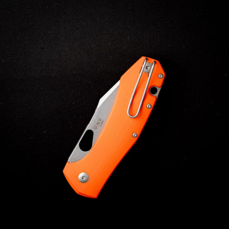 GiantMouse ACE Grand - Orange G10 Discounted "Rescue Mouse" knives for sale