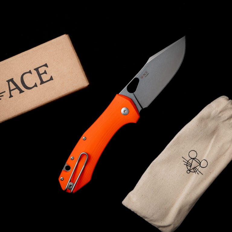 GiantMouse ACE Grand - Orange G10 Discounted "Rescue Mouse" knives for sale