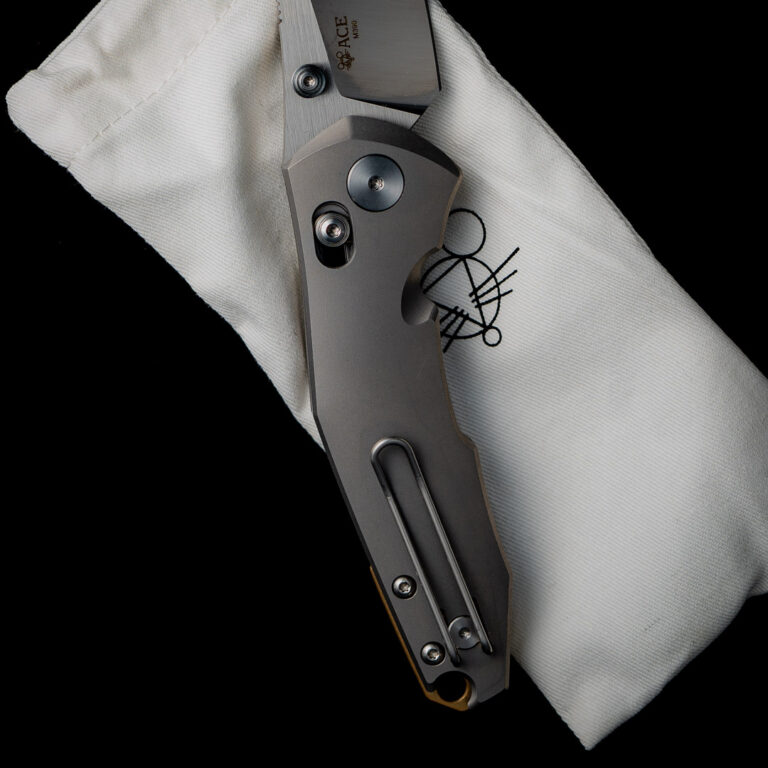 GiantMouse ACE Nazca - Titanium Discounted "Rescue Mouse" knives for sale