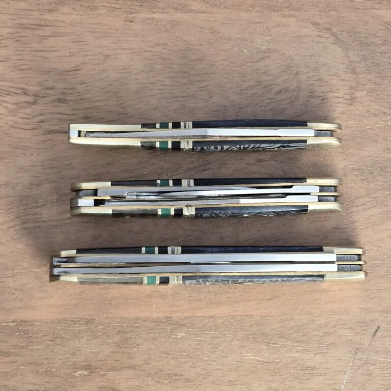 Kissing Crane Set of 3 Limited Edition Serialized Slip Joint Knives knives for sale
