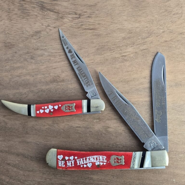 Kissing Crane Set of 2 Limited Edition Serialized Slip Joint Knives knives for sale