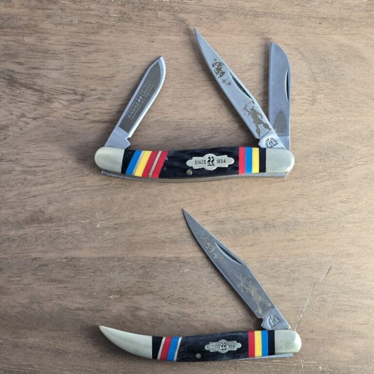 Kissing Crane Set of 2 Limited Edition Serialized Slip Joint Knives knives for sale