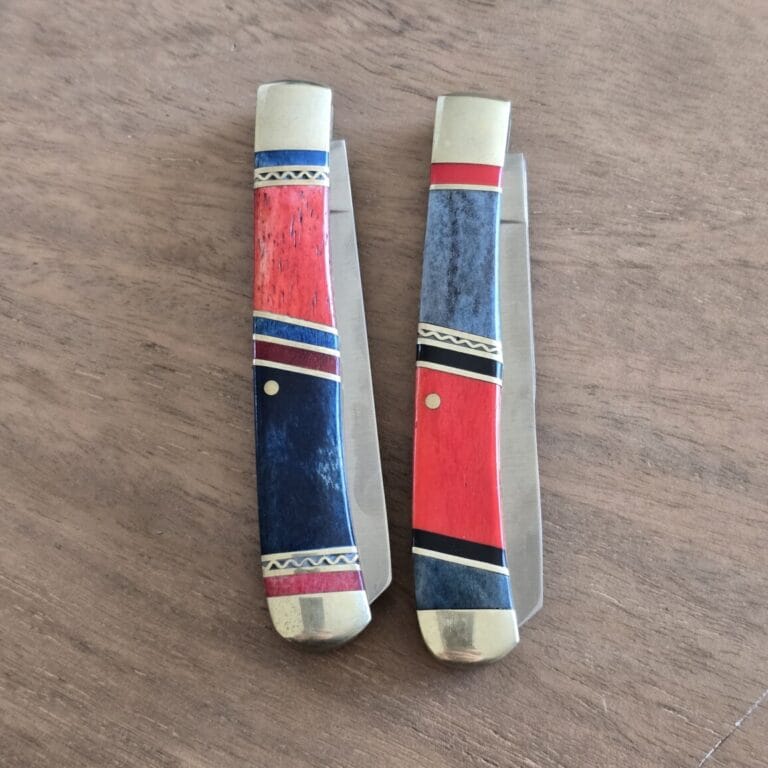 Kissing Crane Set of 2 Limited Edition Serialized Slip Joint Knives knives for sale