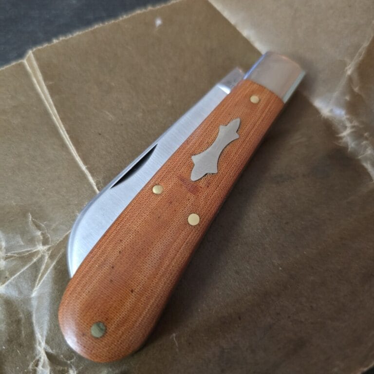 Great Eastern Cutlery #933124 Natural Linen Micarta knives for sale