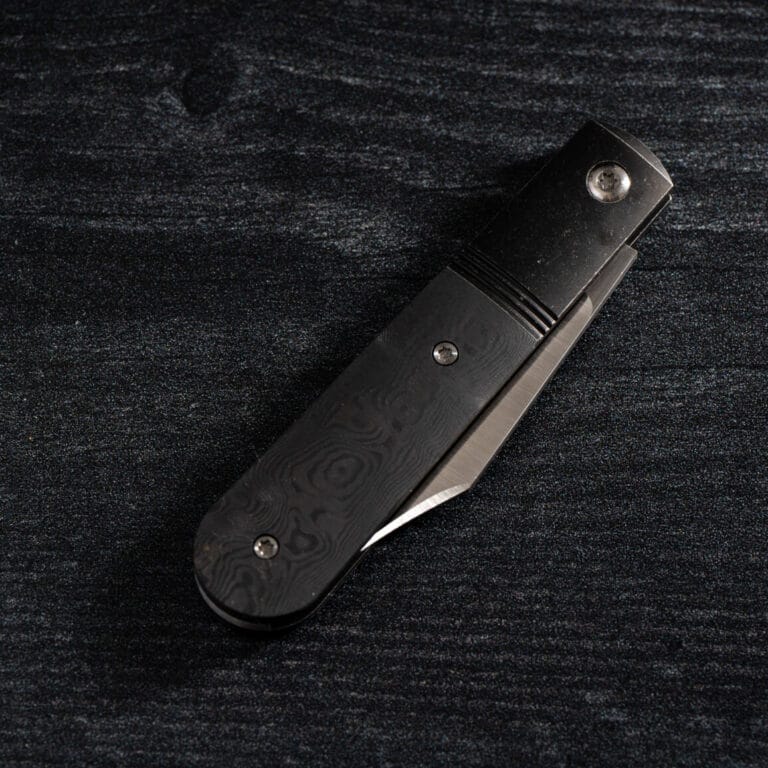 Jack Wolf BIG BRO JACK - FAT CARBON BLACK DUNES knives for sale