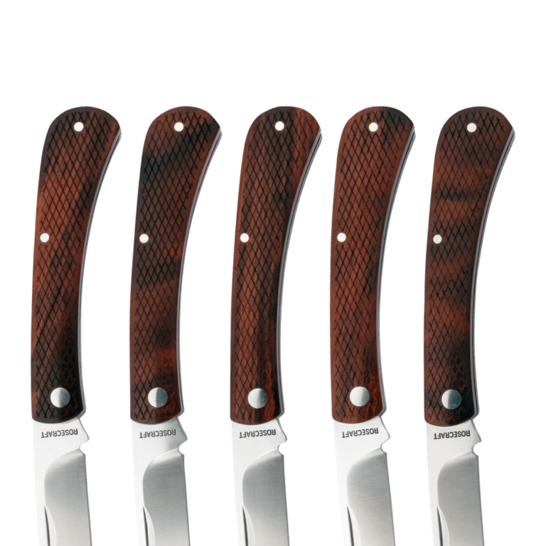 RoseCraft Blades Overall Creek Farm Hand Yellow Sandalwood RCT022-YSW knives for sale