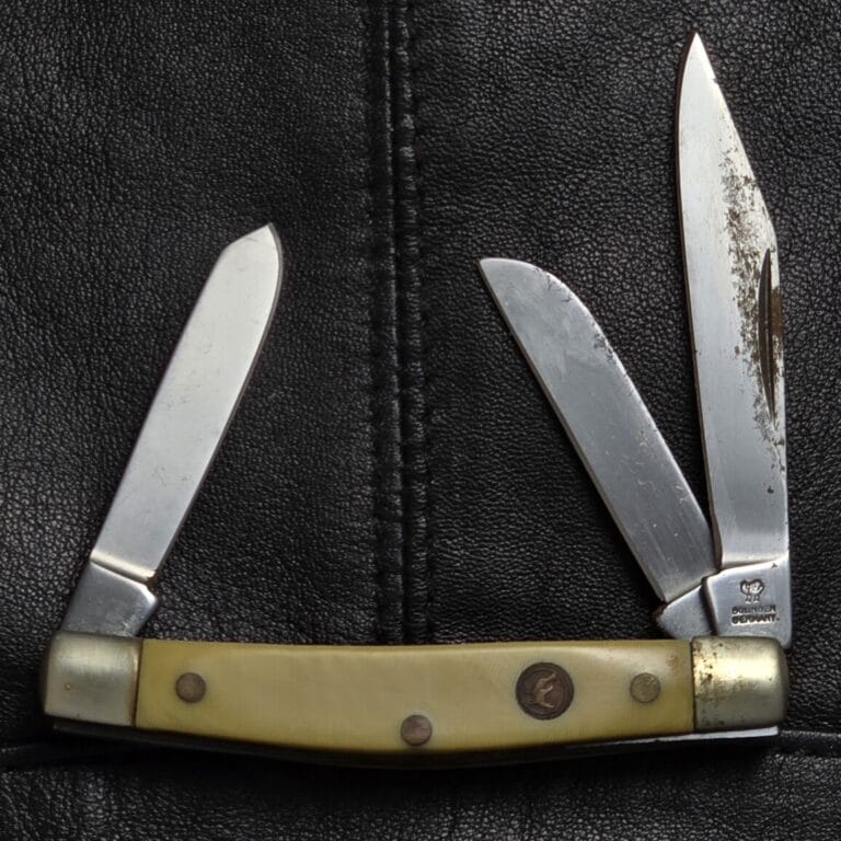 Vintage German Folding Knife Hen & Rooster/ Bertram 363-WF (rusty) knives for sale