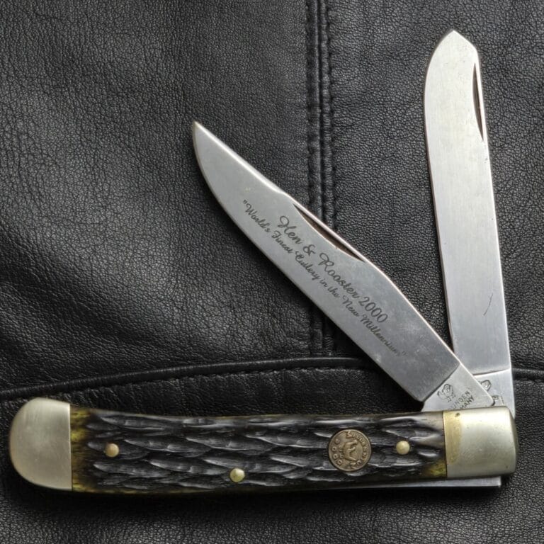 Vintage German Folding Knife Hen & Rooster/ Bertram 312-GPB knives for sale