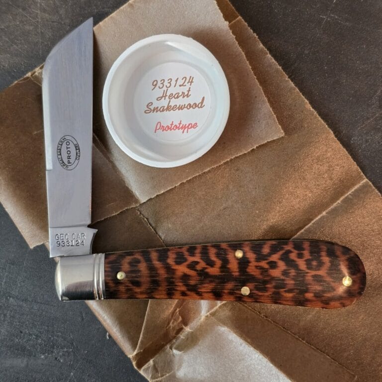 Great Eastern Cutlery #933124 Heart Snakewood PROTOTYPE knives for sale