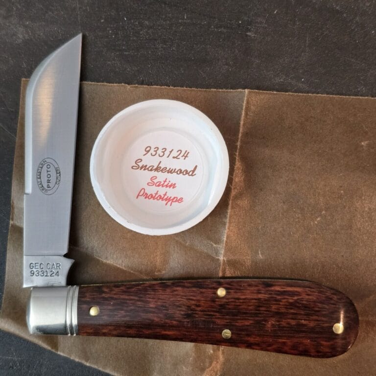 Great Eastern Cutlery #933124 Snakewood Satin PROTOTYPE knives for sale