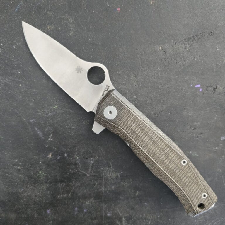 Spyderco SpyMyto Flash Batch M398 Blade Green Micarta/Titanium Frame C265MTIP knives for sale