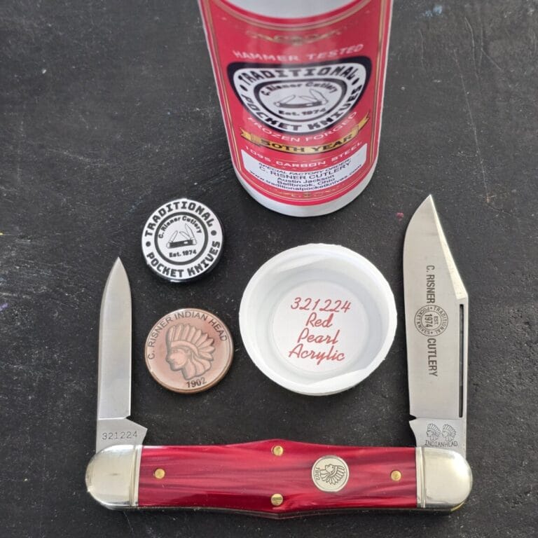 Great Eastern Cutlery #321224 Red Pearl Acrylic (Traditional Pocket Knives SFO) knives for sale