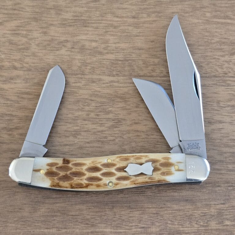 Great Eastern Cutlery #911324 Amber Jigged Bone Blade Forums SFO SN155 knives for sale