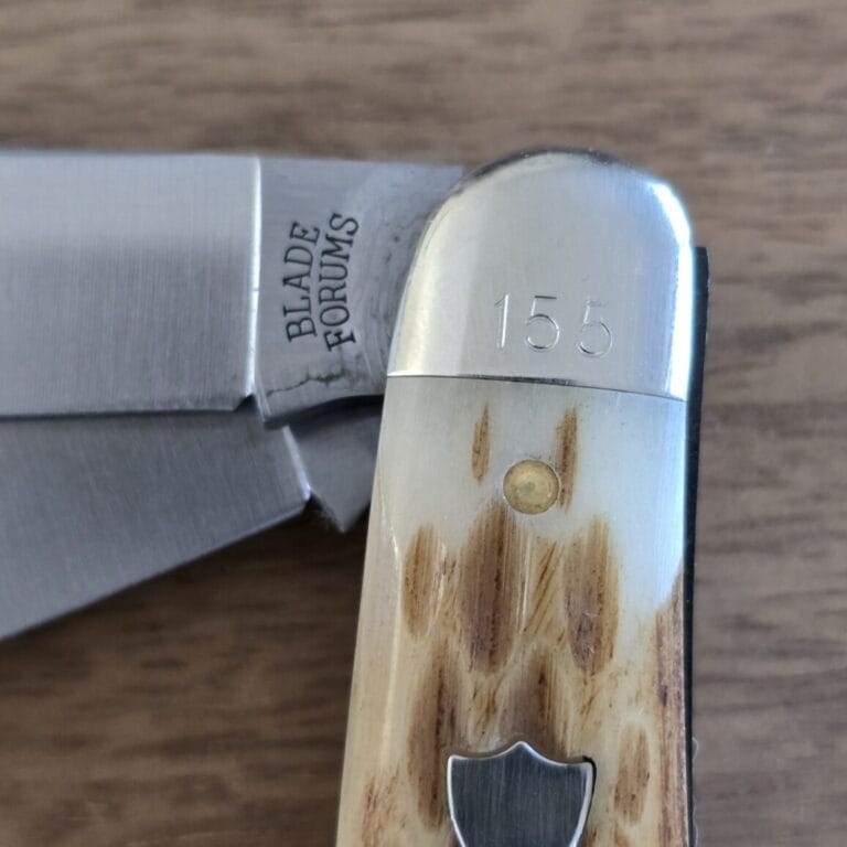 Great Eastern Cutlery #911324 Amber Jigged Bone Blade Forums SFO SN155 knives for sale