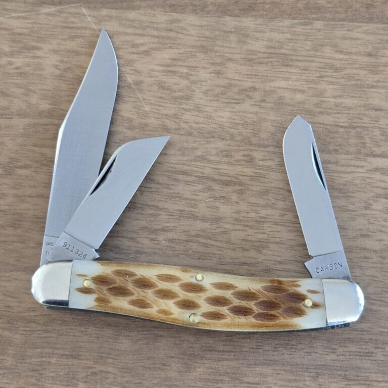 Great Eastern Cutlery #911324 Amber Jigged Bone Blade Forums SFO SN155 knives for sale