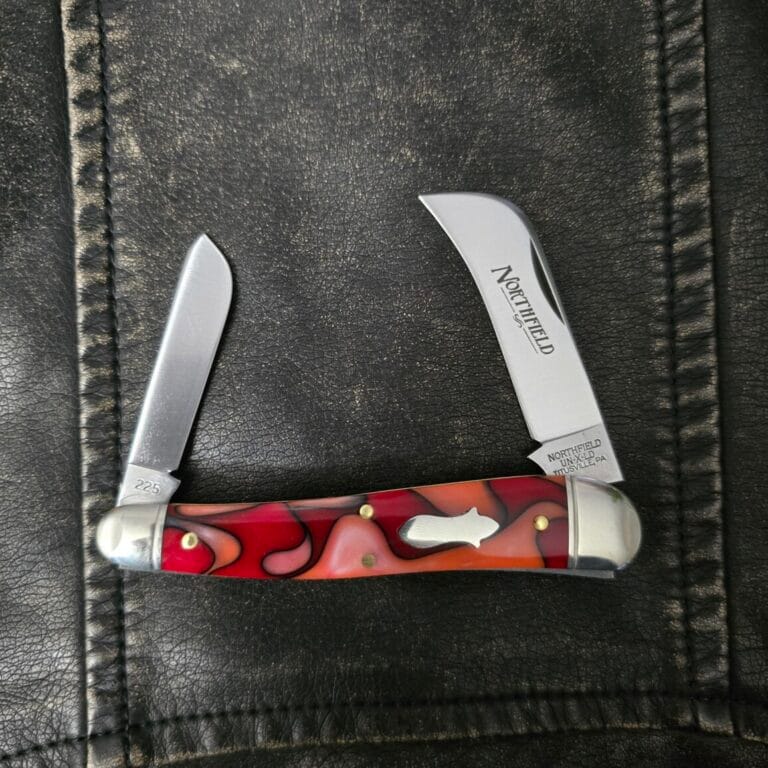 Great Eastern Cutlery #383225 Apples and Oranges Acrylic Satin PROTOTYPE knives for sale