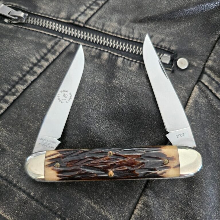 Great Eastern Cutlery #53 M 2007 Muskrat Jigged Bone Cuban SN031 of 50 knives for sale