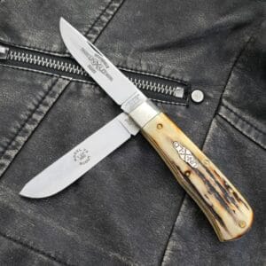 Great Eastern Cutlery #73 Burnt Stag 2007 SN 045 knives for sale